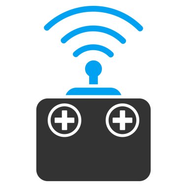 Radyo kontrol aygıtı düz simgesi