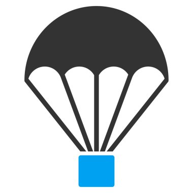 Paraşüt düz simgesi