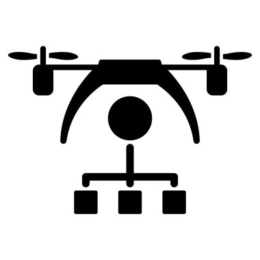 Helikopter dağıtım düzeni simgesini