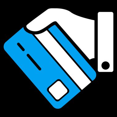 Bankacılık hizmet düz simgesi