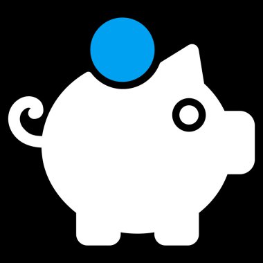 kumbara düz simgesi