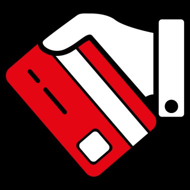 Bankacılık hizmet düz simgesi