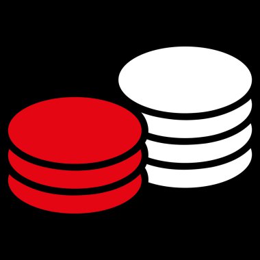 Paralar düz simgesi