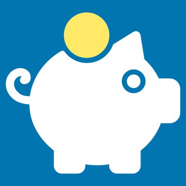 kumbara düz simgesi