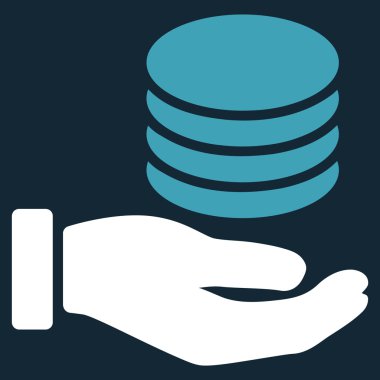 Bağış düz simgesi