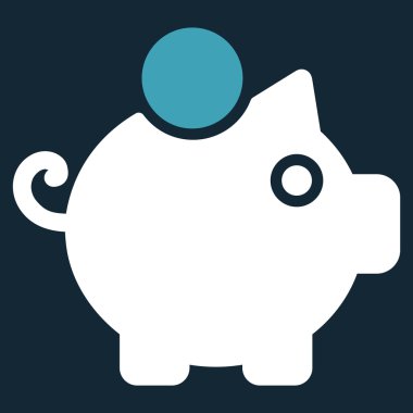 kumbara düz simgesi