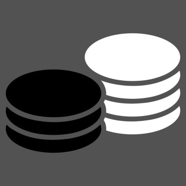 Paralar düz simgesi