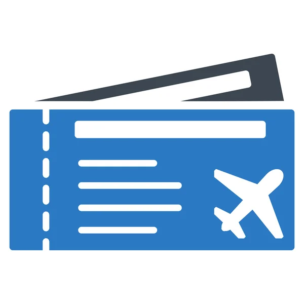 Airtickets platte pictogram — Stockvector