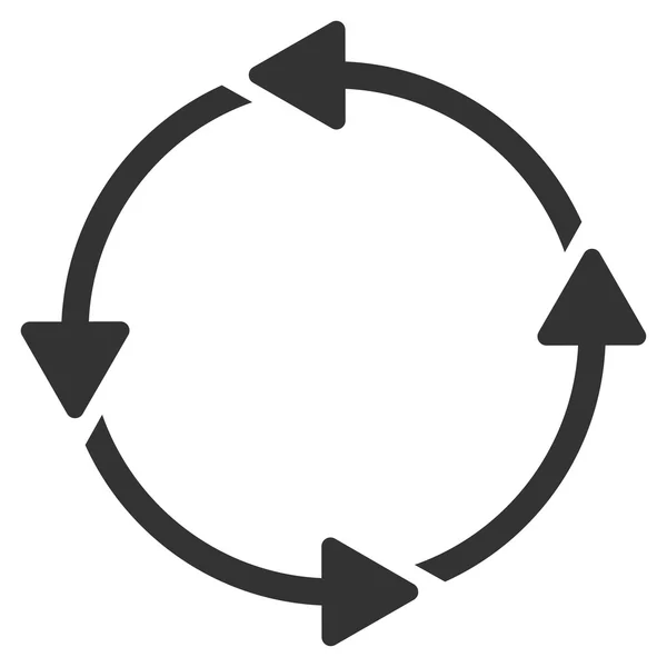 Ruta circular Icono plano — Archivo Imágenes Vectoriales