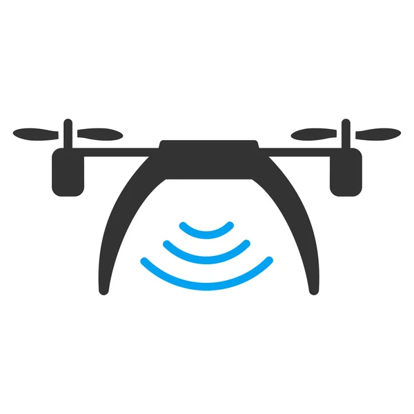 Icône plate de répéteur de Wifi de drone — Image vectorielle