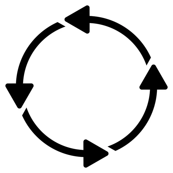 Icône de route circulaire — Image vectorielle