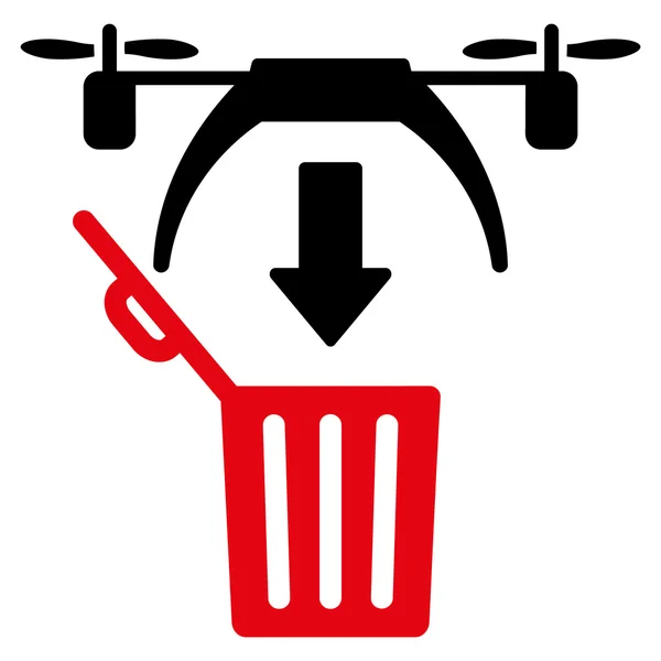 Basura Drone icono — Archivo Imágenes Vectoriales