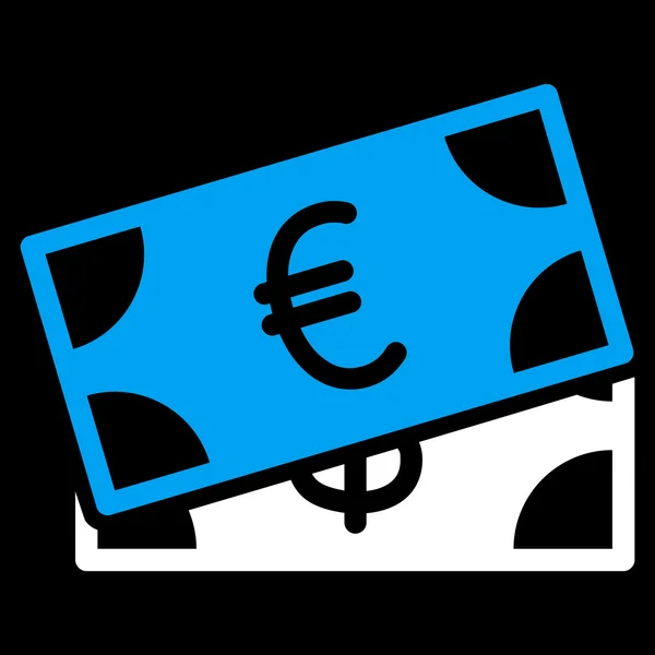 Bankbiljetten Flat pictogram — Stockvector