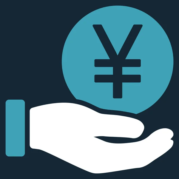 Ícone liso do pagamento da moeda do iene —  Vetores de Stock