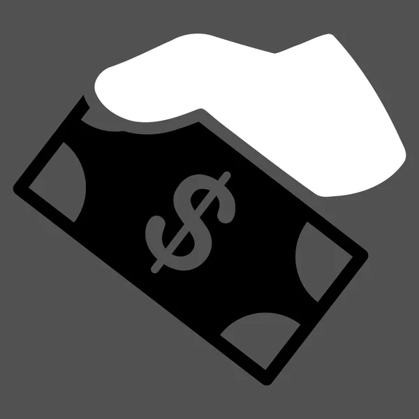 Ícone plano de pagamento em dinheiro — Vetor de Stock