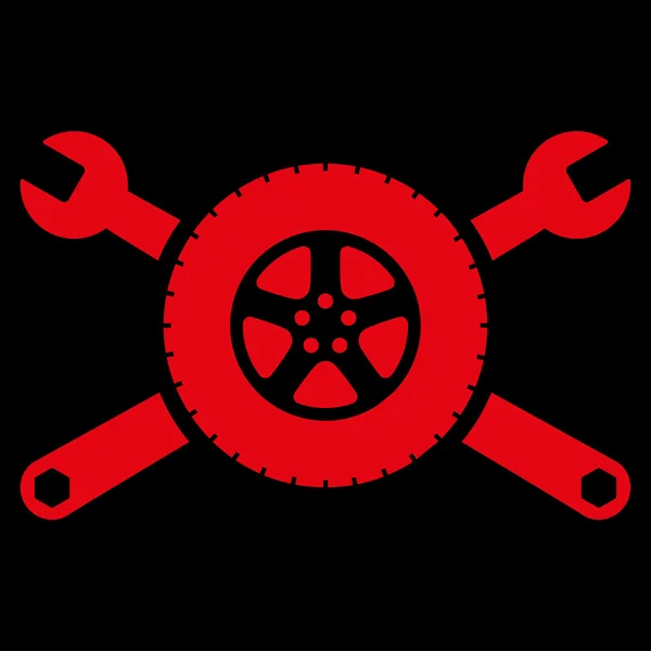Icono de servicio de neumáticos — Archivo Imágenes Vectoriales