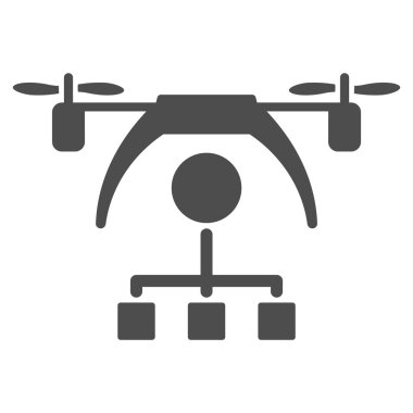 Helikopter dağıtım düzeni simgesini