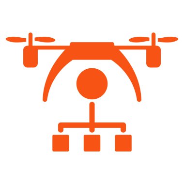 Helikopter dağıtım düzeni simgesini