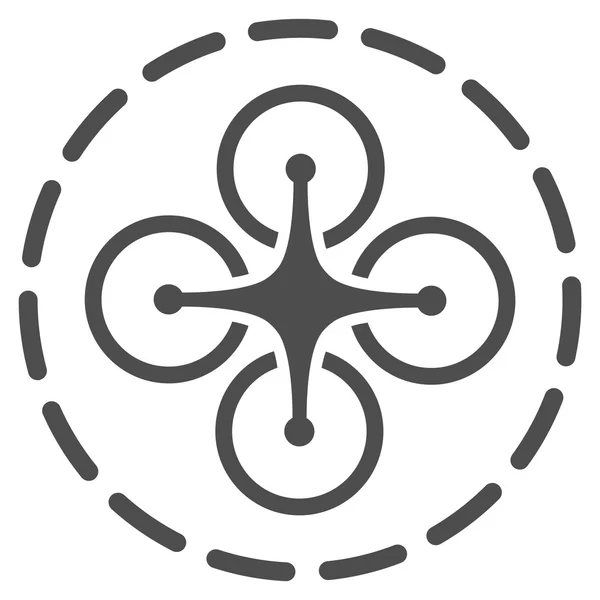 Icono de vuelo de dron — Vector de stock