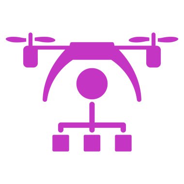 Helikopter dağıtım düzeni simgesini