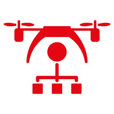 Helikopter dağıtım düzeni simgesini