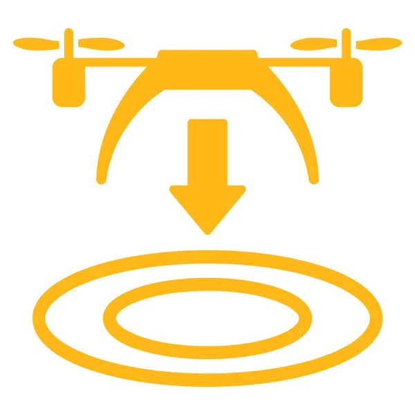 Icona di arrivo elicottero — Vettoriale Stock