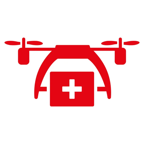 First Aid Drone Icon — Stock Vector