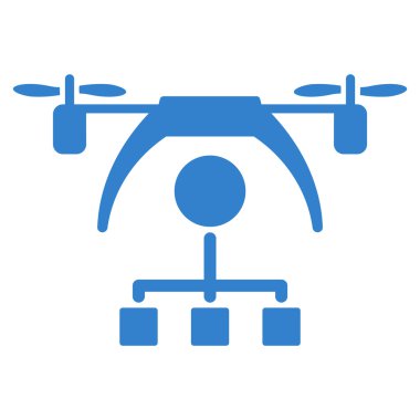 Helikopter dağıtım düzeni simgesini