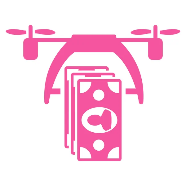 Drone icono de pago — Vector de stock