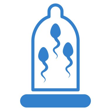 Sperm koruma düz simgesi