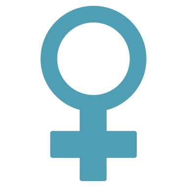 Kadın sembolü düz simgesi