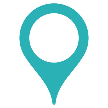 Harita işaretleyici düz simgesi