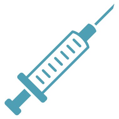 Şırınga düz simgesi