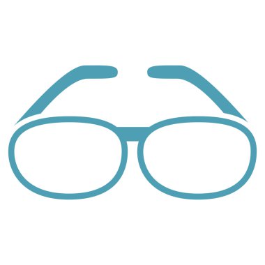 Gözlük düz simgesi