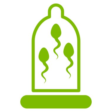 Sperm koruma düz simgesi