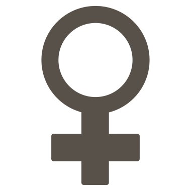 Kadın sembolü düz simgesi
