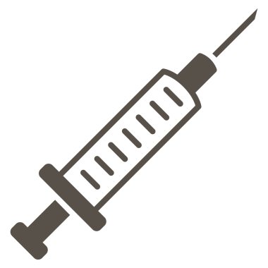 Şırınga düz simgesi