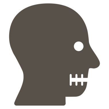 Dikili ağız düz simgesi