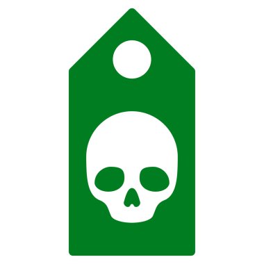 Ölüm kupon düz simgesi