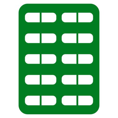 Hap Blister düz simgesi