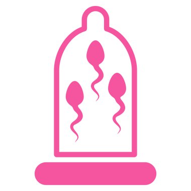 Sperm koruma düz simgesi