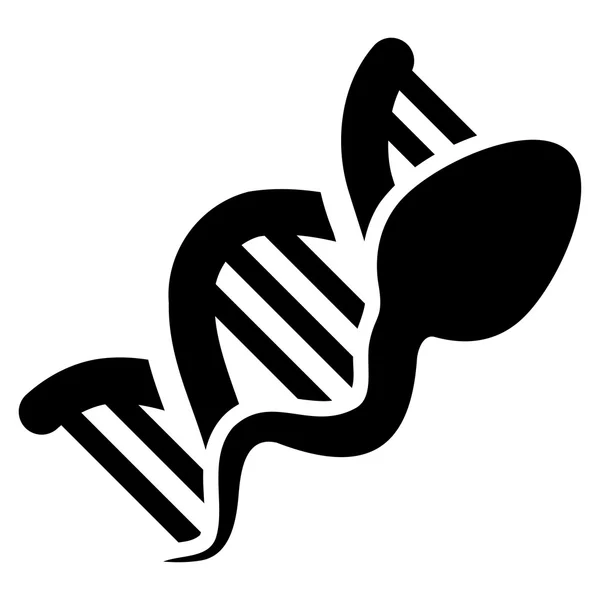 Реплікація сперми Плоска піктограма — стокове фото