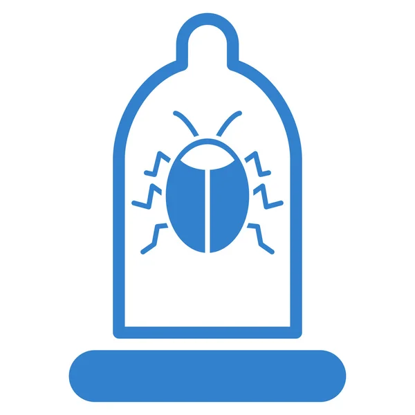 Bug 保护平面图标 — 图库照片