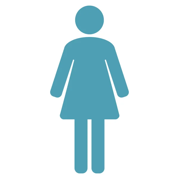 Женская плоская икона — стоковое фото