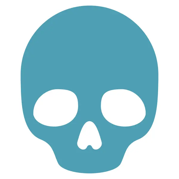 Icona del cranio piatto — Foto Stock