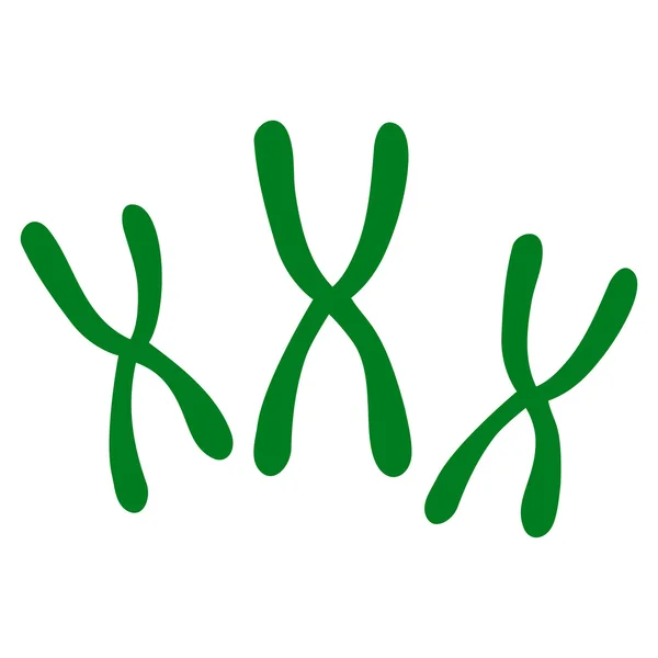 Chromozomy ploché ikony — Stock fotografie