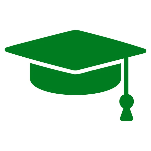 Graduation Cap Flat Icon — Stock Photo, Image