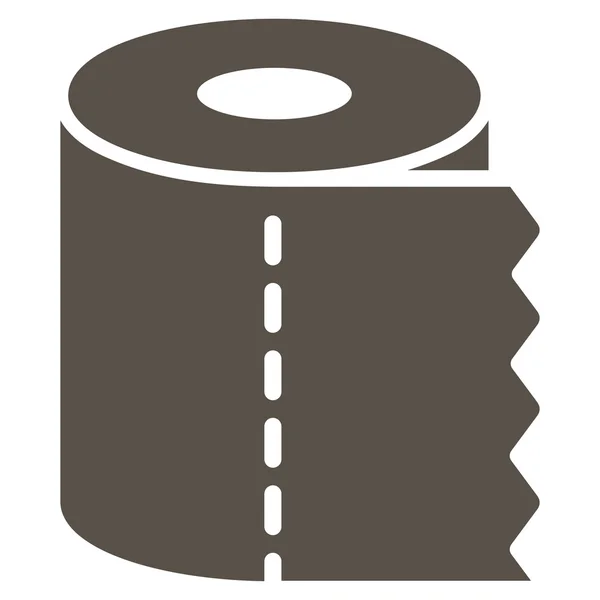 Toalettpapper rulle Flat ikonen — Stockfoto
