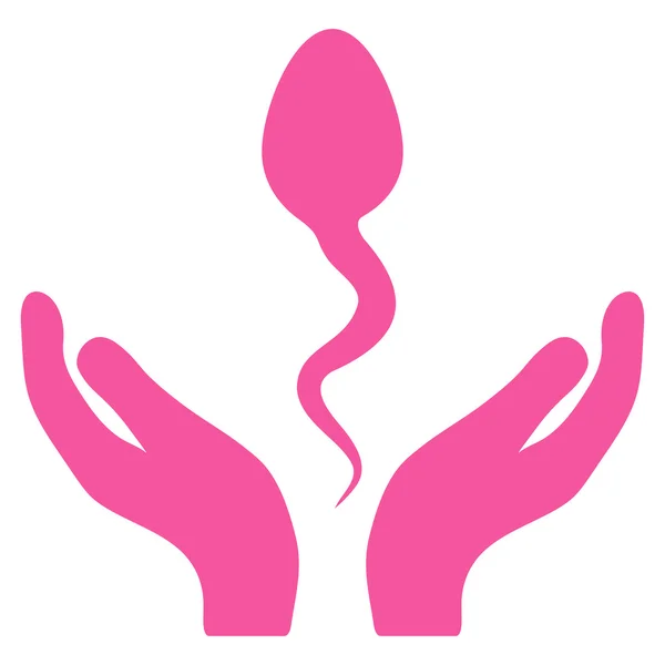 Esperma cuidados plana ícone — Fotografia de Stock