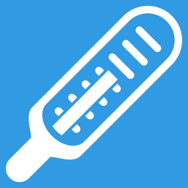 termometre düz simgesi